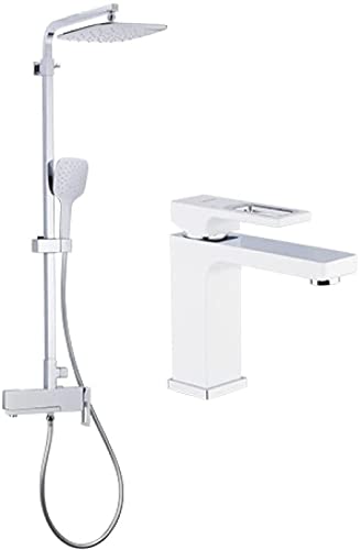 Mélangeur de douche avec lavabo en laiton bicolore moderne