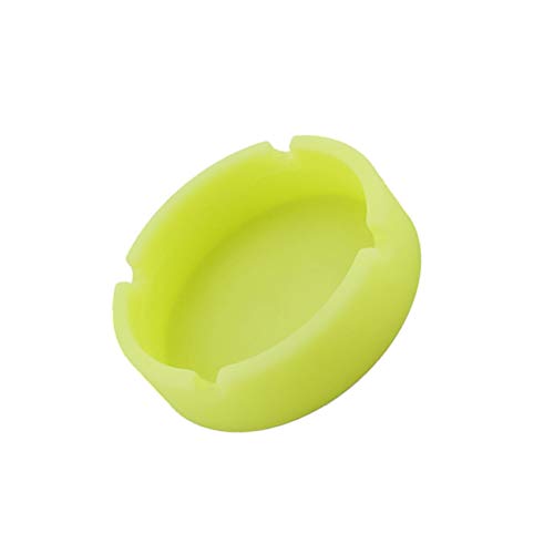 VORCOOL Silicone Ashtray Glow in The Dark Cigar Ashtray Unbreakable Heat Resistant (Yellow)