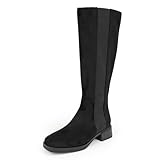 Picture of Aerosoles Women's DARIA Knee High Boot, BLACK FAUX SUEDE, 12W