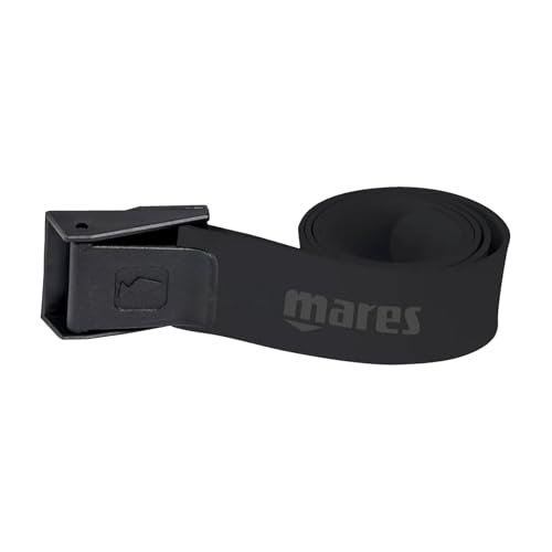 Ceinture de lestage Mares boucle aviation en sangle nylon noire