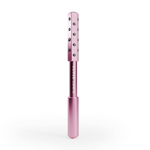 Nurse Jamie UpLift Facial Massaging Beauty Roller – Rose Gold - Facial Massager with 24 Stones for Sculpting, Firming & Reducing Puffiness