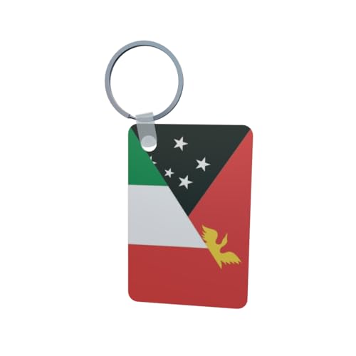 U24 Porte-clés Papouasie Nouvelle-Guinée Italie Aluminium 50 x 47 mm