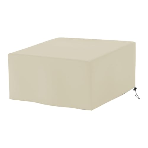 Ronyme Grillabdeckung für den Außenbereich, wasserdicht, vielseitig, staubdicht, windabweisend, verschleißfest, Zubehör, 18 Zoll BBQ-Grillabdeckung, Beige