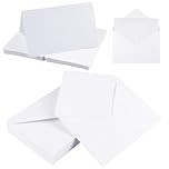 Envelopes with Blank Cards, C6 Envelopes White and Folding Cards, White Greetings Card Envelope for Birthday, Weddings, Invitation