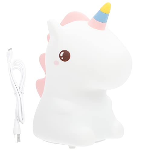 Lámpara nocturna unicornio multicolor para habitación infantil