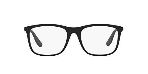Chaps Men's CP3051 Pillow Prescription Eyewear Frames, Matte Black/Demo Lens, 54 mm