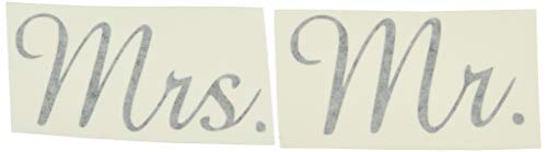 Mr. Mrs. Vinyl Decal Sticker Set for Yeti Tumbler (Tumbler not Included) 3.7' X 3.2'