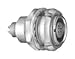 Lemo Circular Connector, Receptacle, 6 Position, Panel - ECG.1B.306.CLL