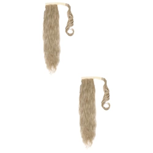 Extension de queue de cheval en fibres synthétiques et rajout de cheveux épais