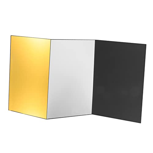 DIYEAH Portable a Light Reflector Folding Reflective Board Reflective Colors Photography Tool for Jewelry Cosmetics