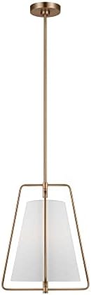 Generation Lighting 6507401-848 Allis Pendant, 1-Light 60 Watts, Satin Brass