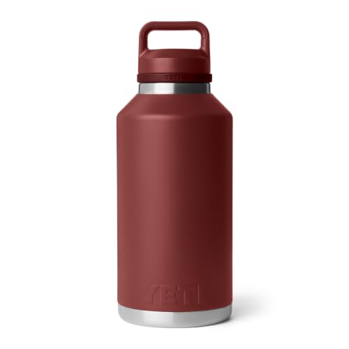 Image of YETI Rambler 64 oz Bottle, Vacuum Insulated, Leakproof, Stainless Steel with Chug Cap, Stag Red