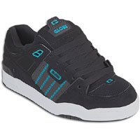 Image of Globe Mens Fusion Skate Shoes, Black /Teal, 11.5 M US