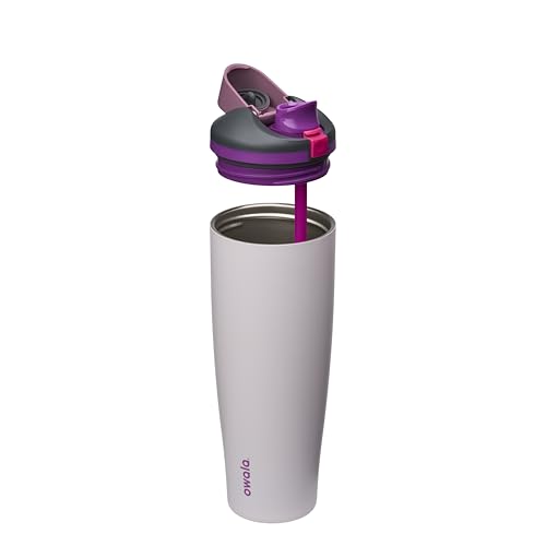Image of Owala FreeSip Tumbler Insulated Stainless Steel Water Bottle with Built-in Straw and Side Handle, For Travel, Work, School, and Sports, BPA Free, Leak Proof, 40oz, Dreamy Field