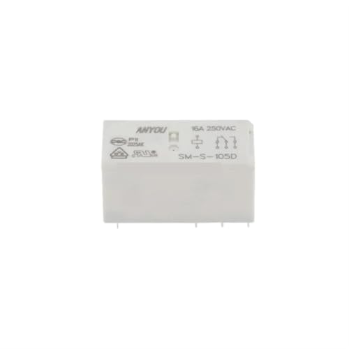 Relais SM-S-105D 5V lot de 10 pièces pour circuit imprimé 16A 8 broches