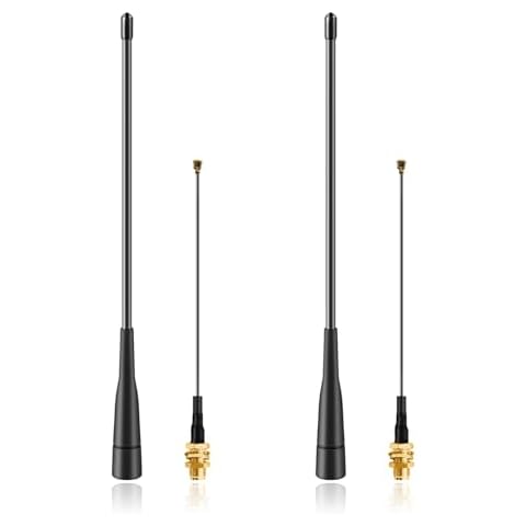 Meshtastic High Gain 915MHz LoRa Whip Antenna, 10dBi Long Range SMA Male Directional Antenna for ESP32 LoRa V3 Development Board 915MHz LoRa Module with 10cm IPEX Extension Cable (2 Sets), Slinkdsco Cover