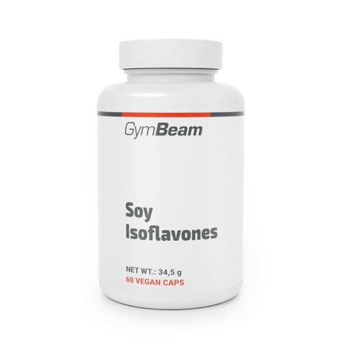 GymBeam Soja Isoflavone Kapseln - Mit echtem Sojabohnen Extrakt - unterstützt hormonelles Gleichgewicht & gesunden Zyklus für Vegetarierinnen & Veganerinnen geeignet 60 kaps