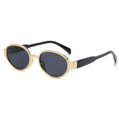Image of Retro Oval Sunglasses for Girls - Designer Sun Glasses, Trendy Classic Shades with UV400 Protection, Plastic Frame