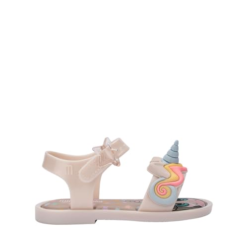 Mini Melissa Mar Sandal Uni Baby Bege Metalizado 37827-28
