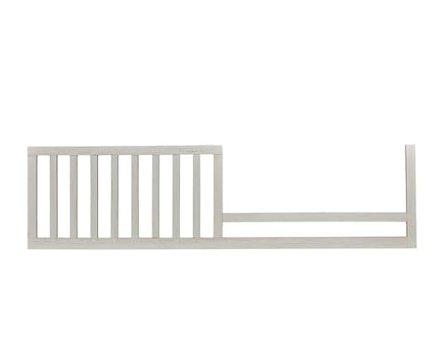 Image of Toddler Bed Safety Guard Rail for Evolur Baby Convertible Cribs - Solid Wood Rail for Convertible Crib to Toddler Bed Conversion - Safety Bed Rail for Children (Cloud, Model 811)