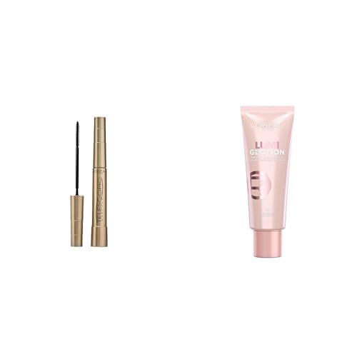 L'ORÉAL PARIS Seti | Telescopic Maskara - Siyah x1 + Glotion All-In-One Doğal Işıltı Aydınlatıcı Losyon - 901 Fair Glow x1