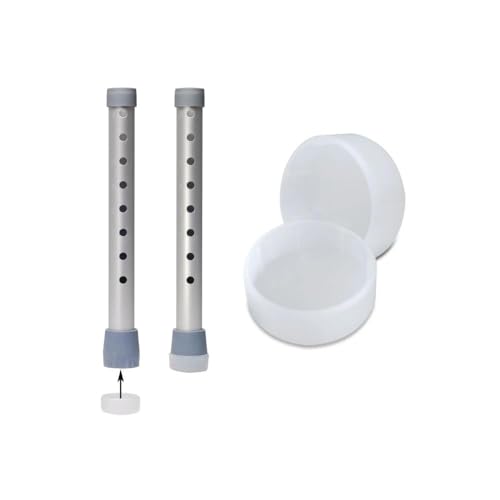 Days Walker Glide Caps Pack of 4 Tips for Days Walkers to Help Smoothly Walk on Indoor or Flat Outdoor Surfaces or Carpet Mobility Aid Accessory for Elderly Handicapped and Disabled users