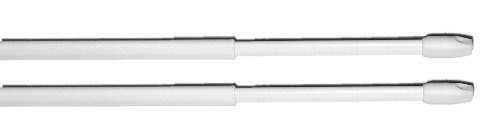 Bakerlin Lot de 2 tringles à rideaux extensibles plates 30 à 45 cm