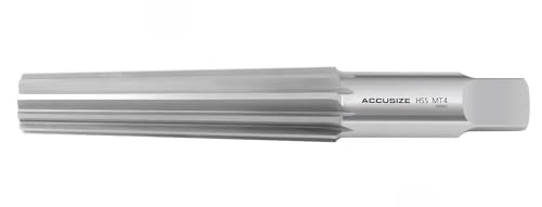 Accusize Industrial Tools H.S.S. Morse Taper Finishing Reamer, MT4, 2802-0004