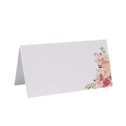 Cadeaux fête d'anniversaire et cartes de table écrites à la main pour invités de mariage