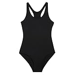 KNIX Kt Leakproof Teen Period Swim Sport One Piece, UPF 50+ Fabric, Machine Washable, Leakproof Period Swimwear for Teens - Black, Medium