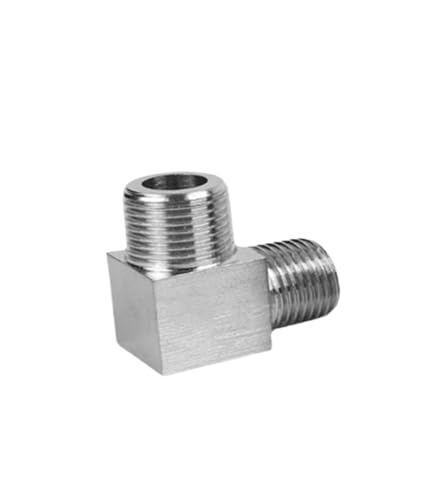 Coude 90 degrés inox 304 raccord tuyauterie fileté mâle femelle 1/4 3/8
