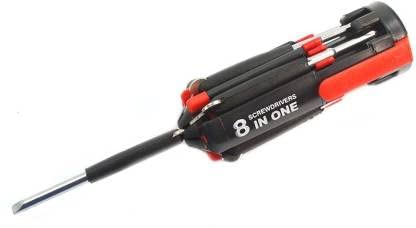 BID 8 in 1 Multi Screwdriver with LED Portable Torch