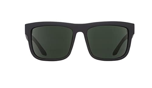Spy Discord Sunglasses Soft Matte Black Grey Green Lens Spy Optic Happy Lens2