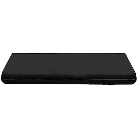 OHS Waterproof Garden Bench Cushion, Black Cover