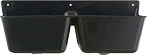 Fortiflex Mineral Feeder for Small Animals, 2-Compartment of 1-3/4-Quart, Black