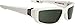 SPY OPTIC Men's Dirty Mo Rectangular, White/Signature Happy Gray/Green, 59 mm