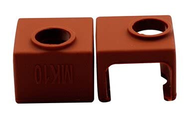 Lysee 3D Printer Parts & Accessories - 100pcs MK10 Silicone Sock Brown Instead Ceramic Insulation Silicone Heater Block Cover