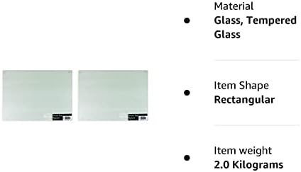 Work Top Saver Chopping Board Glass Surface Protector Place Mat Home 38x28cm Frosted- Set of 2