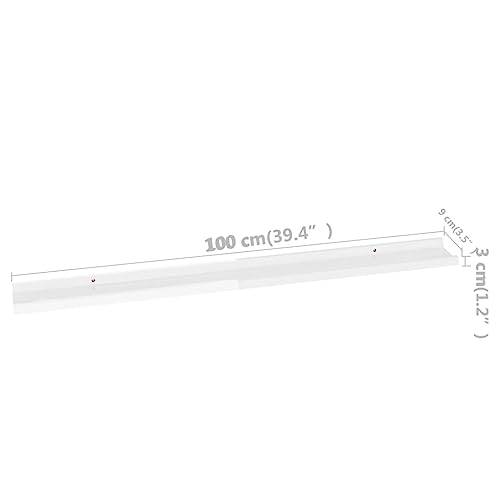 Étagère murale pour manque de place : la solution de rangement en MDF blanc