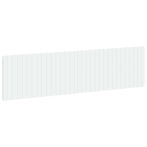 vidaXL Tête de lit Murale ZWOLLE Blanc Bois d'ingénierie, Chambre, Tête de lit Murale Moderne résistante à l'humidité, Solution de Rangement stylée, Design Compact en Bois