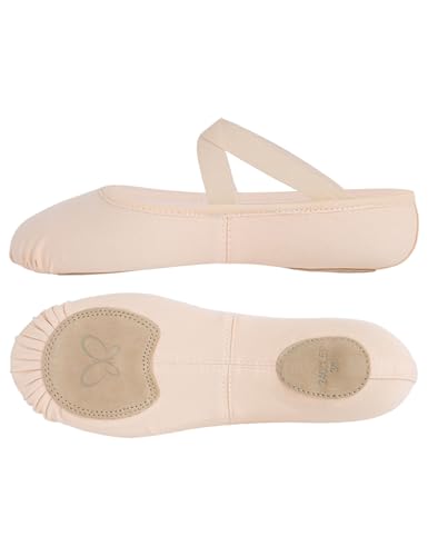 Daydance Cloud Soft 4 Way Stretch Girls Ballet Shoes, Split Sole Dance Slippers for Toddler Girls/Little/Big Kids