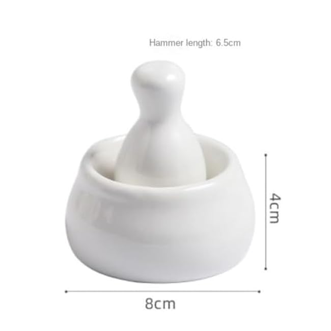 Mortar and Pestle Set Ceramic Pestle Set Manual Spice Garlic Grinding Bowl Home Kitchen Masher Seasoning Spice Tools