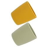 MUSISALY 2 Stück pack Silikonbecher für Kleinkinder Frei Hochtemperaturbeständig Rutschfest Trinklernbecher für Babys Geeignet für Beikost und Wasser Geschenk für 2 jährige