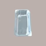 Lucgel Bandejas termosellables de polipropileno para alimentos, 500 cc, 137 x 95 x 63 mm, paquete de 100 unidades