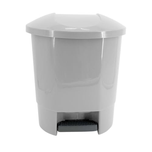 TUKA Cubo de Basura con Pedal 30L Gris