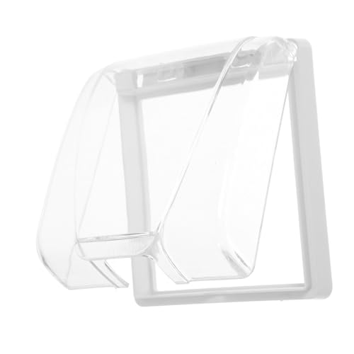 Kisangel Copertura Adesiva per Prese Muro Tipo Protettore Trasparente Antischizzo per Bagno Cucina Copripresa Resistente e Facile da Installare Multisocket Senza Attrezzi