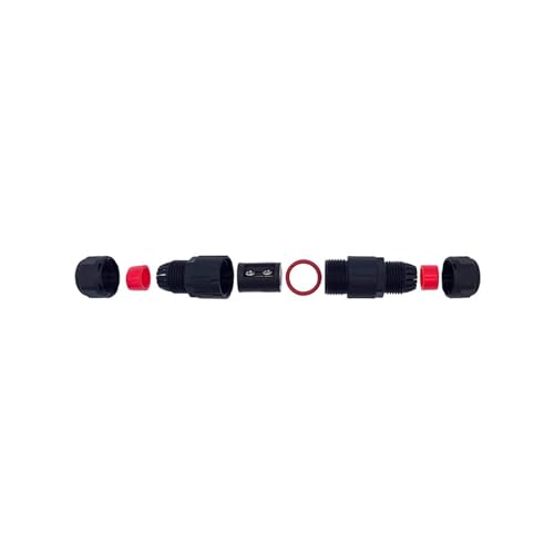 Conector M12 IP68 de 2 pines mini trasero anti-humedad de nailon ignífugo sin soldadura 5