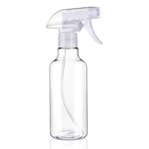 Hethyo Spray Bottles 12oz Plastic Spray Bottle for Hair Mist/Stream