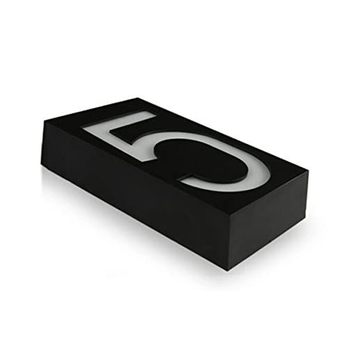 Veemoon 6 Luz De Número De Casa Solar Luz Solar Numérica Número De Luz Solar Luz Solar Al Aire Luces De Pared Al Aire Luces Solares Al Aire Decoración Indicador Exterior