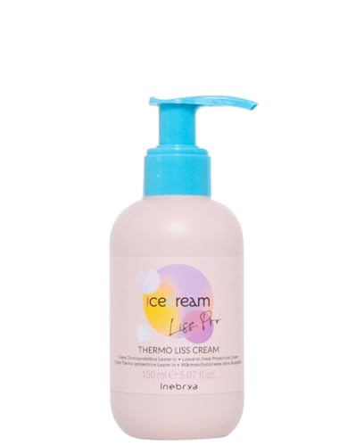 Inebrya Ice Cream Liss Pro Crema Termoprotettiva, 150 ml